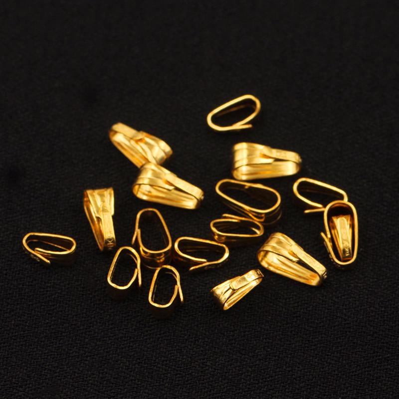 14K Gold-Filled Pendant Hooks & Clasps for DIY Jewelry
