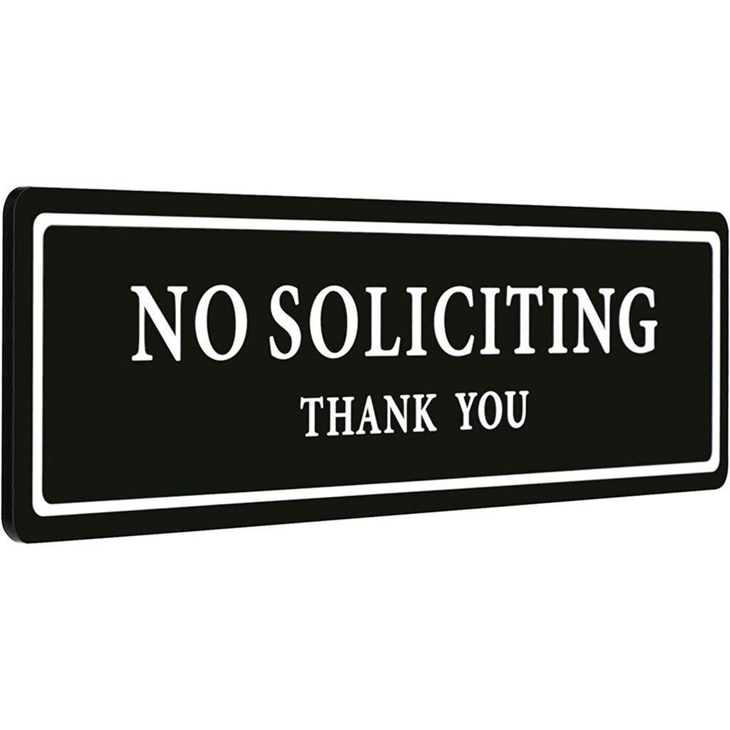 There Is A Super Strong Adhesive Tape Board On The Surface Of 'No Solifying Thsnk You'. Suitable For Front Doors, Walls, And Courtyards