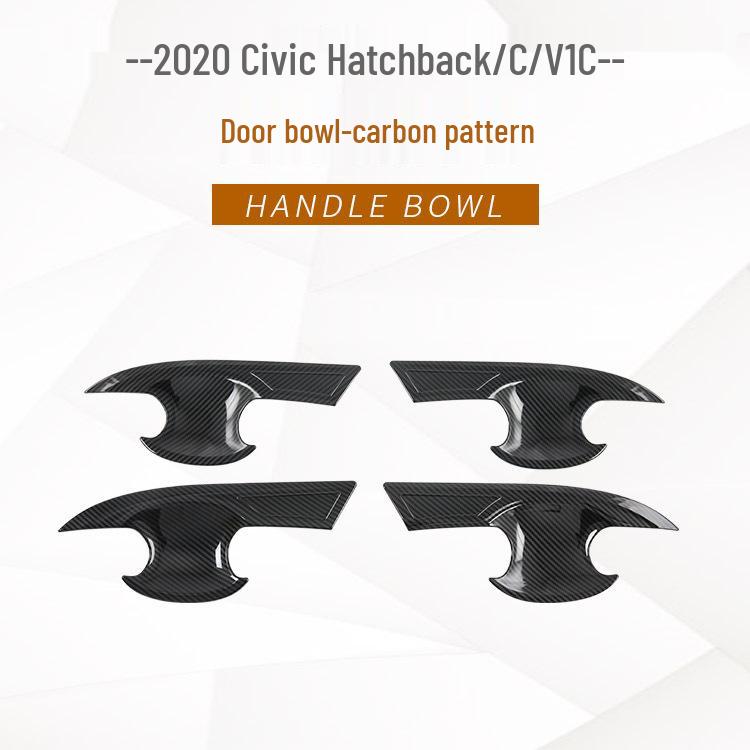 Set exterior Civic Hatchback 2020: Rame Lămpi de Ceață Față și Spate, Sprâncene, Capac Spate, Ornament Bol Ușă