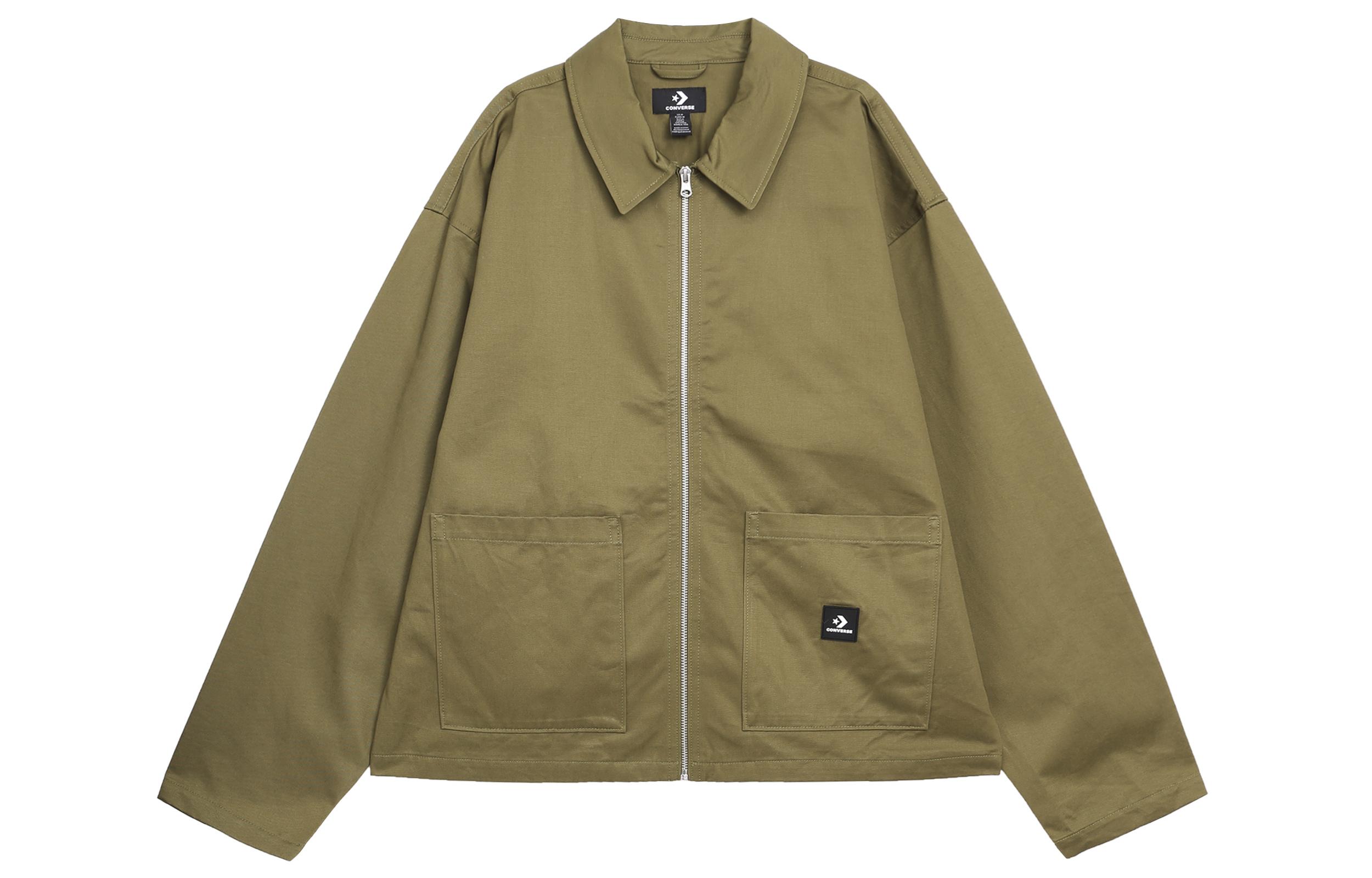Converse Jackets Men s Green Lapel Moderate Other 10026149-A01 L