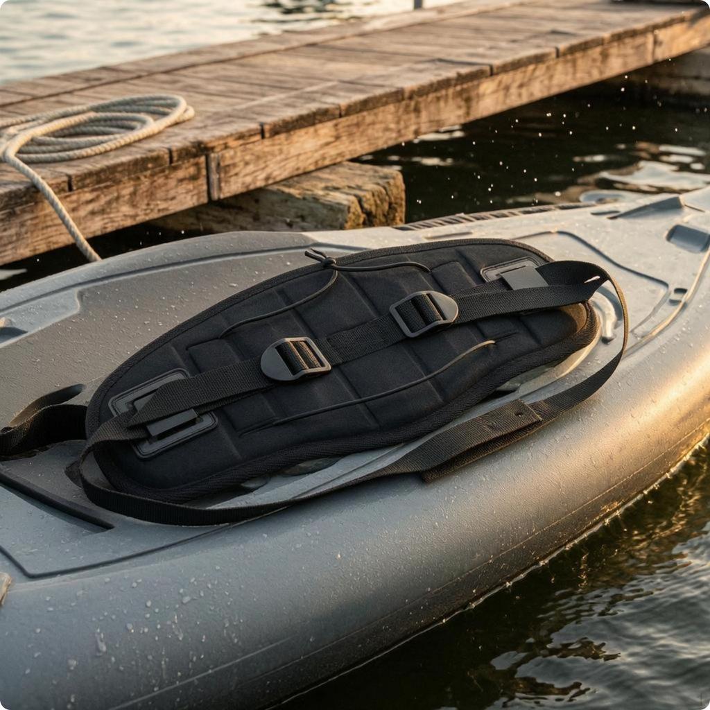 Kayak Seat Backrest Cushion Stitched Panels Padded
