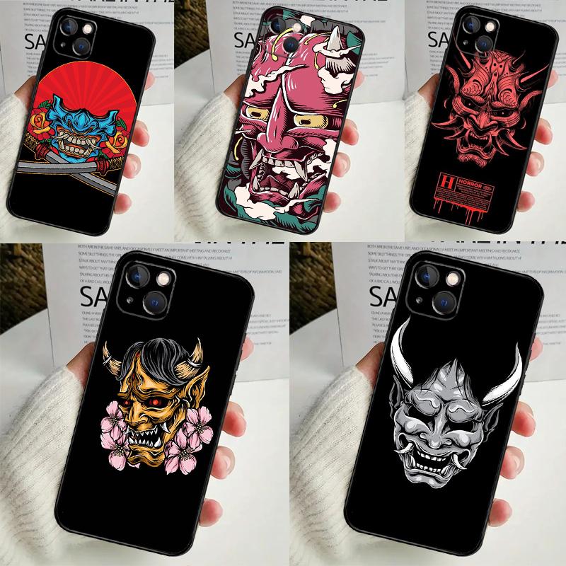 Hannya Demon Oni Case For Oppo A40 A60 A80 A78 A98 A58 A38 A18 A54 A74 A94 A96 A76 A16 A15 A17 A57 A5 A6 Pro
