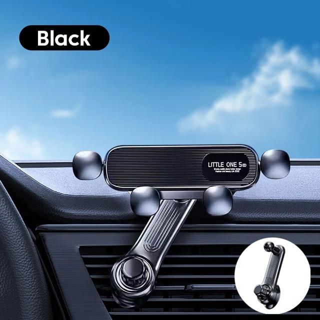 New Car Phone Holder Auto Air Vents Clip Mount Stand Extension Rod 360° Rotate Gravity Car Phone Holder Bracket GPS Support