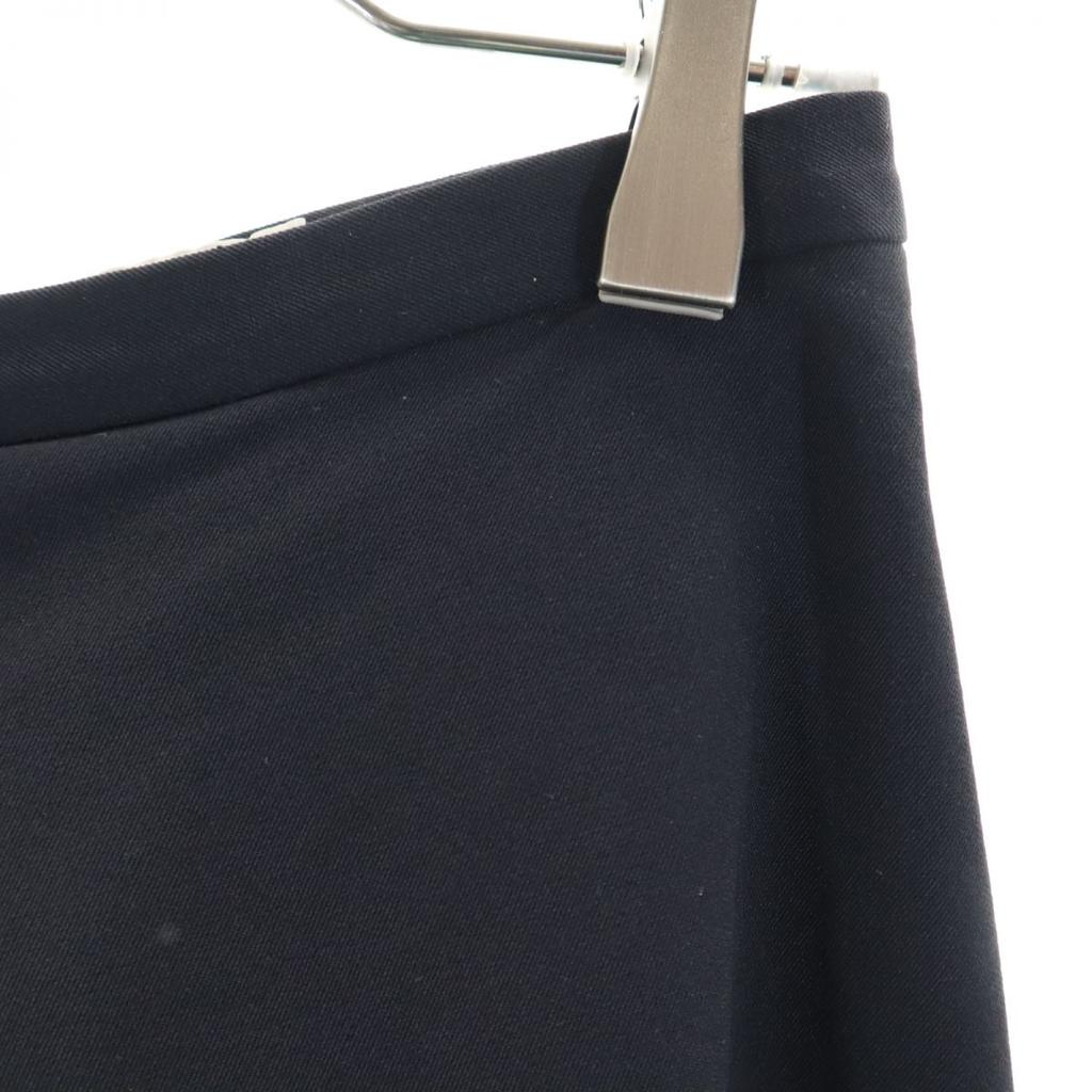JIL SANDER made in Italy Midi length tack skirt 32 Black Women Used