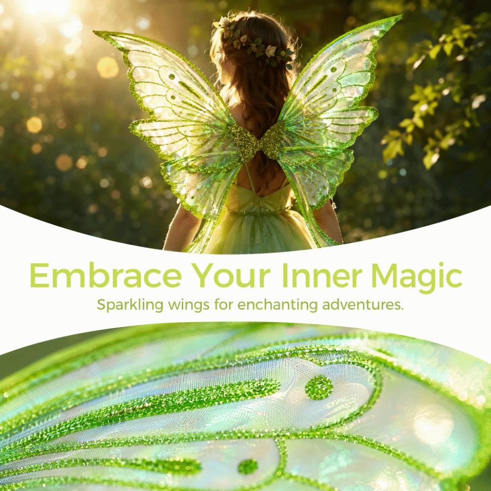 Sparkling Fairy Wings Phoenix Tail Butterfly Butterfly Costume Wings for Women Girls