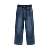Ailaiyi Women's Warm High-Waist Straight-Leg Denim Down Pants