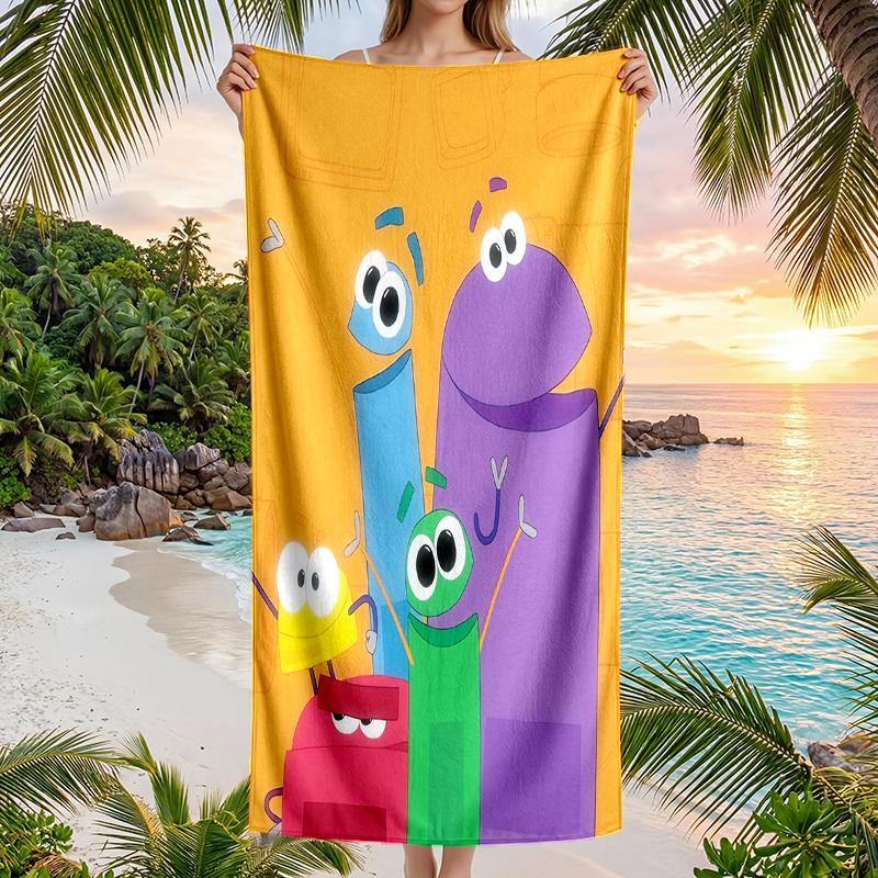 Ask Storybots Fashion Beach Towel: Ideal for Summer Adventures Soft, absorbent and quick drying suitable for swimming and bathing