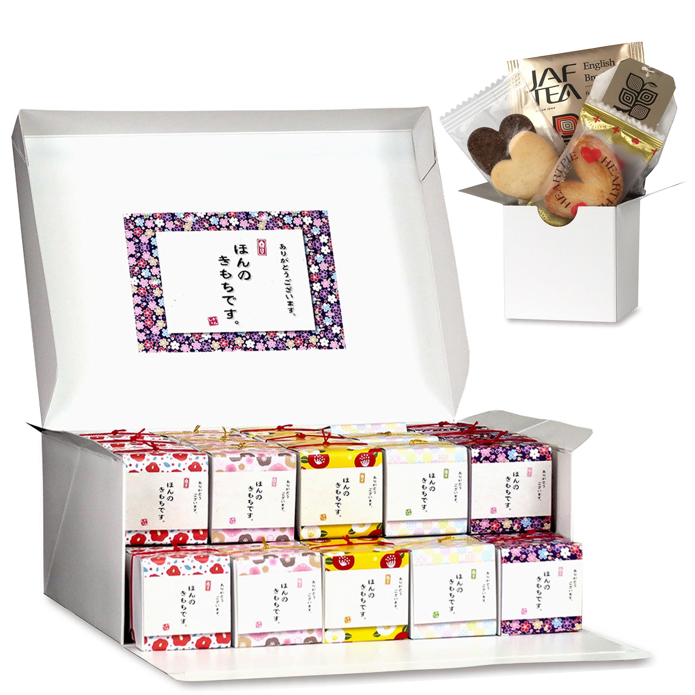

of 40 pieces in a A cute little gift that will please Individually Thank Thank you for your just a A packed assortment of sweets [Magokoro Shoten]