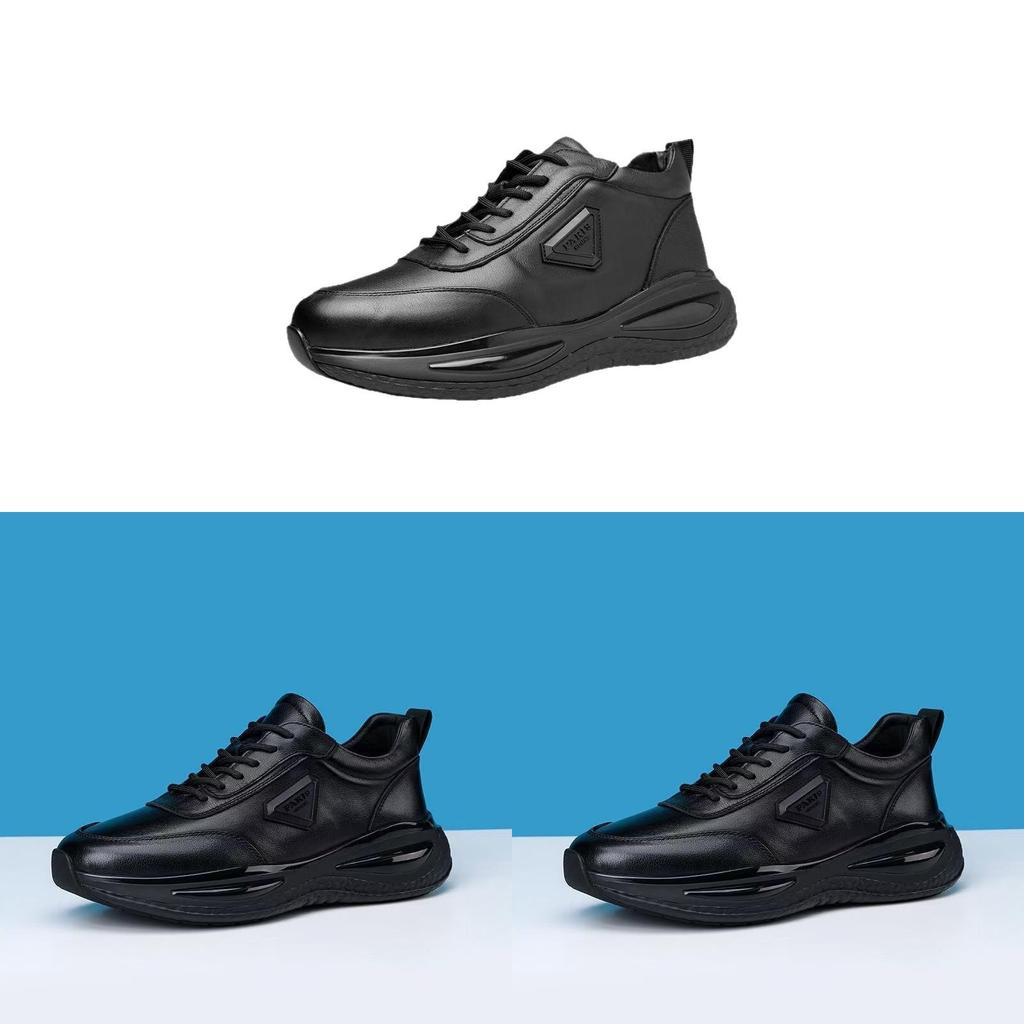 Lightning Black Casual Sneakers For Men With Thick Sole And Eva Insole Perfect For Running And Sports