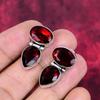 Garnet Earrings Gemstone Jewelry, 925 Solid Sterling Silver Earrings, Handmade Jewelry Birthstone Earrings, Gift For Him