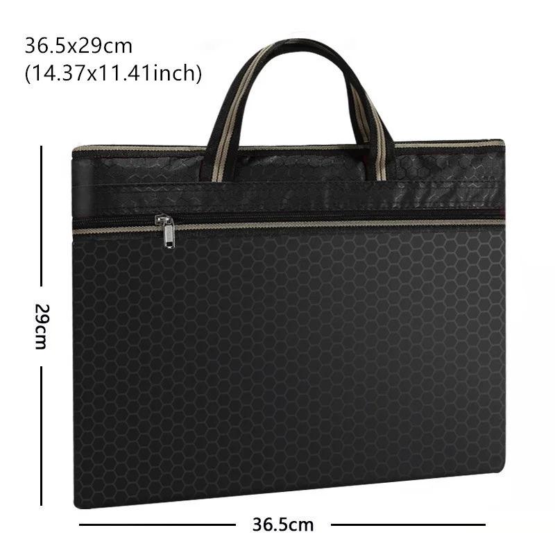 Large Capacity Briefcases Handbag Document Laptop Organize Pack Book Business  Electronic Storage Pouch Supplies Accessories