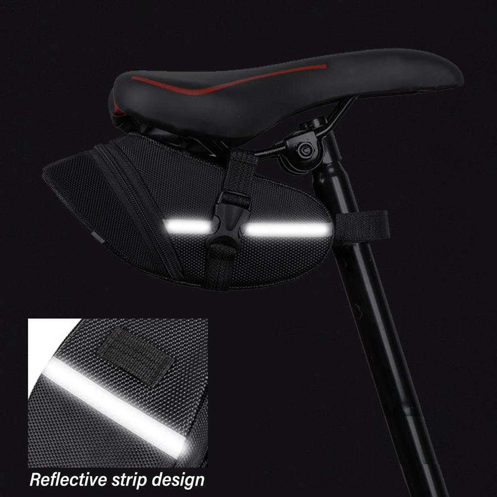 Road Bike Saddle Bag Small Bike Pouchs Tail Bag Cycling Seatpost Rear Bag Waterproof Bicycles Under Seat Bag Enduring