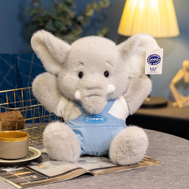 Cute Bulu Pajamas Baby Elephant Plush Toys Children Sleep Comfort Pillow Sports Elephant Claw Machine Gift