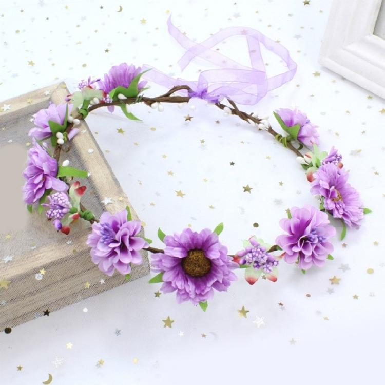 Eye Catching Flower Wreath Flower Crown Headbands Flower Hair Accessory for Women