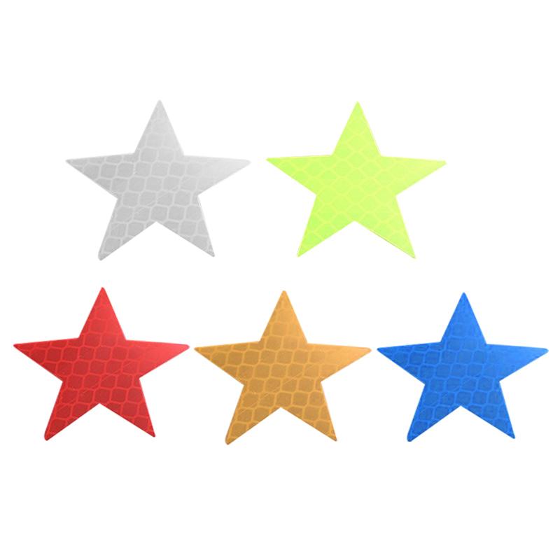 Star Shaped Reflective Stickers,Night Safety Warnings,Automotive Parts,Reflective Tape,For Various Vehicle Models