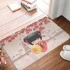 Japanese Sakura Flowers Cherry Blossoms Doormat Mat Anti-Slip  Bath Kitchen Bedroom Rug Carpet 40*60cm