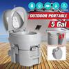20L 200kg Load Camping Toilet For Home Hospital Travel Boat Grey Outdoor Portable Toilet Camping Adult Children Mobile Toilet