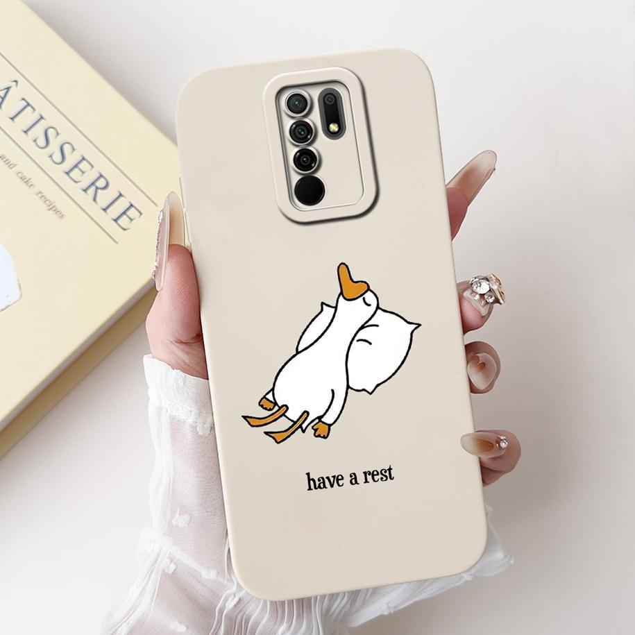 

For Xiaomi Redmi 9 Case Fashion Painted Coque Soft Square Silicone Phone Back Cover For Xiaomi Redmi 9 Prime Bumper Redmi9 Funda Redmi 9