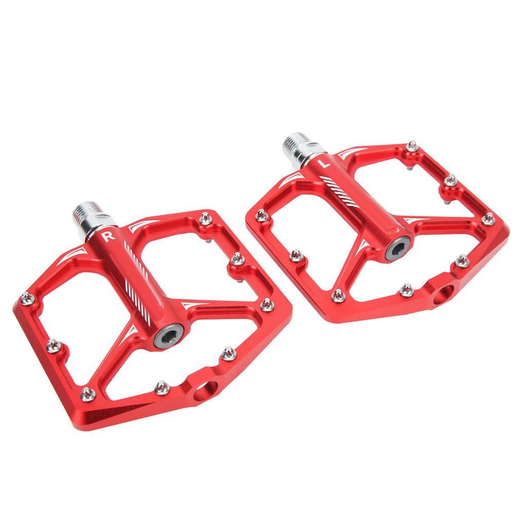 LeBycle Fahrradpedal Rutschfestes Trittbrett Universal Leichtgewicht CNC Aluminiumlegierung Fahrradzubehör Rot