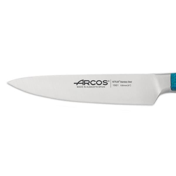 Couteau D'office 10cm Arcos Brooklyn Demi Mitre 0,000000 Turquoise