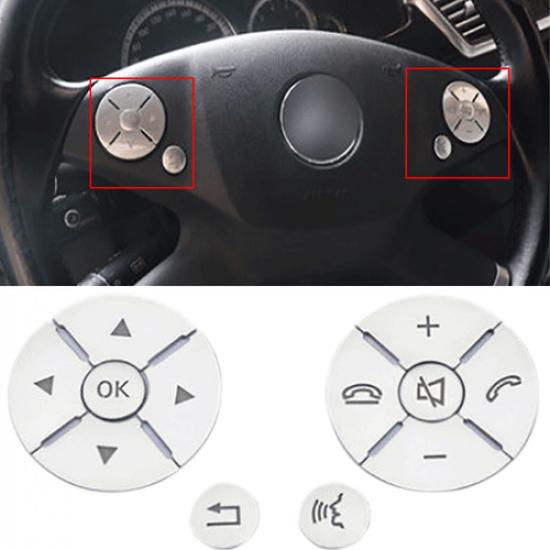Steering Wheel Button Cover Trim For Mercedes-Benz C E GLK Class W204 W212 X204