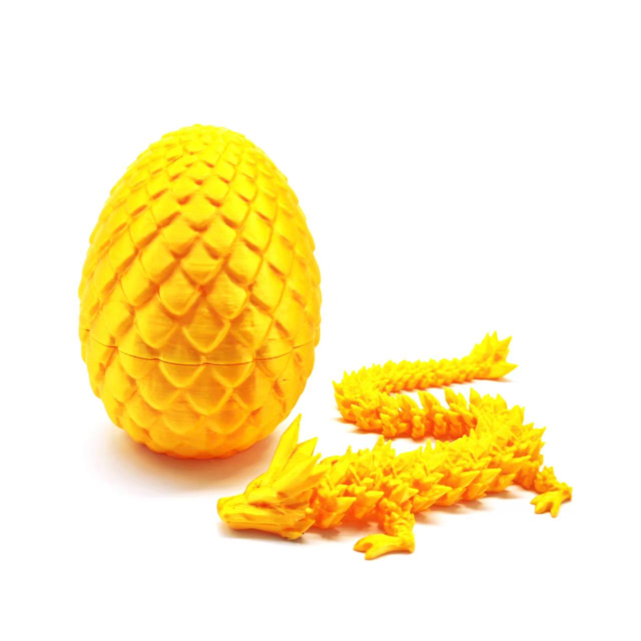 3D Printed Crystal Dragon Egg Gemstone Jointed Divine Dragon Set Toy Decoration Ornament
