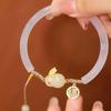 New Jade Rabbit Bracelet Weave Rope Adjustable Vintage Beads Bracelets Chinese Style Vintage Hand Ornaments Jewelry Gifts