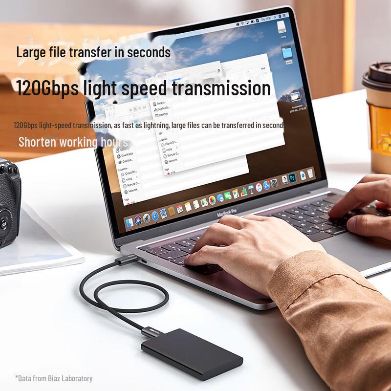 Biaz Thunderbolt 5 Cable: 120Gbps, 16K HD Video, 240W PD Fast Charging