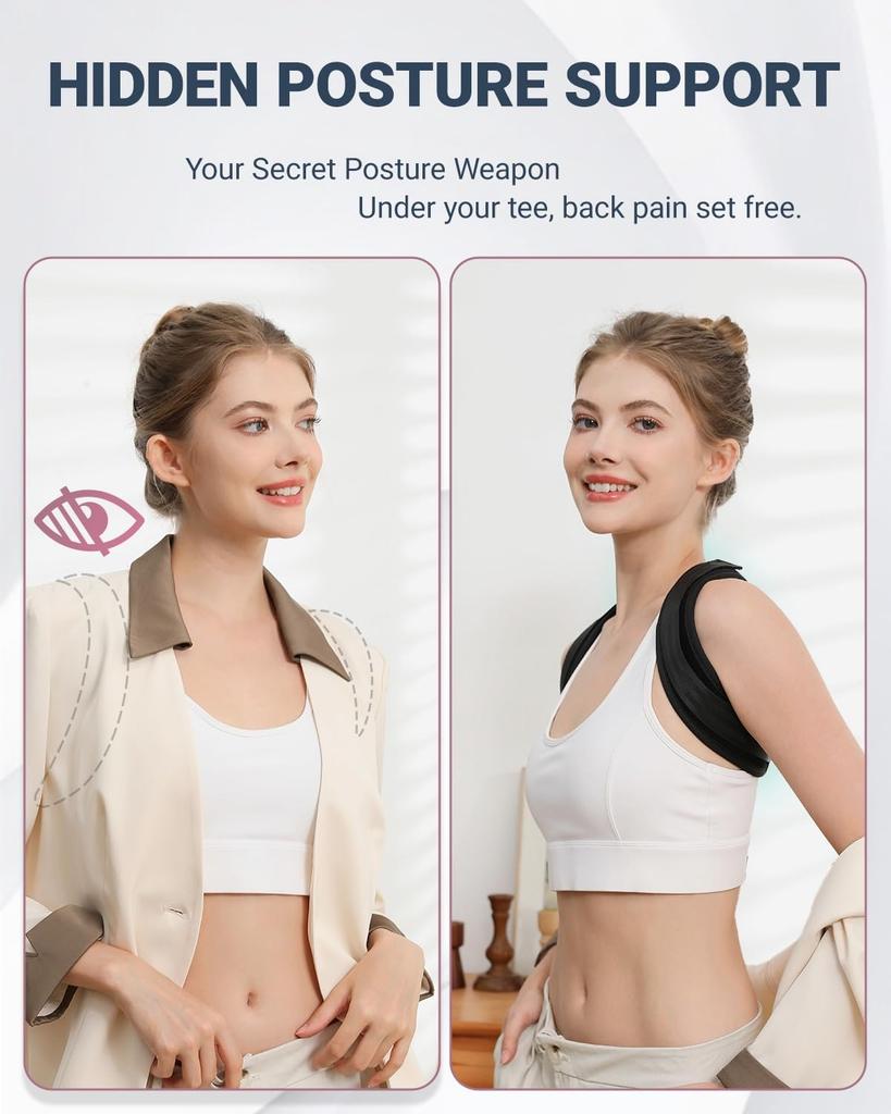 Upper Back Brace Posture Corrector For Women & Men,Lightweight Back Straightener Posture Corrector For Men,Adjustable Upper Back