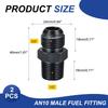 uxcell Set of 2 AN10 Mail Flare 1/2" NPT Pipe
