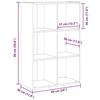 VidaXL Bookcase/Buffet Old Wood 66x30x98 Cm Engineered Wood, Bookcase, Bookshelf, Storage Cabinet, 855826