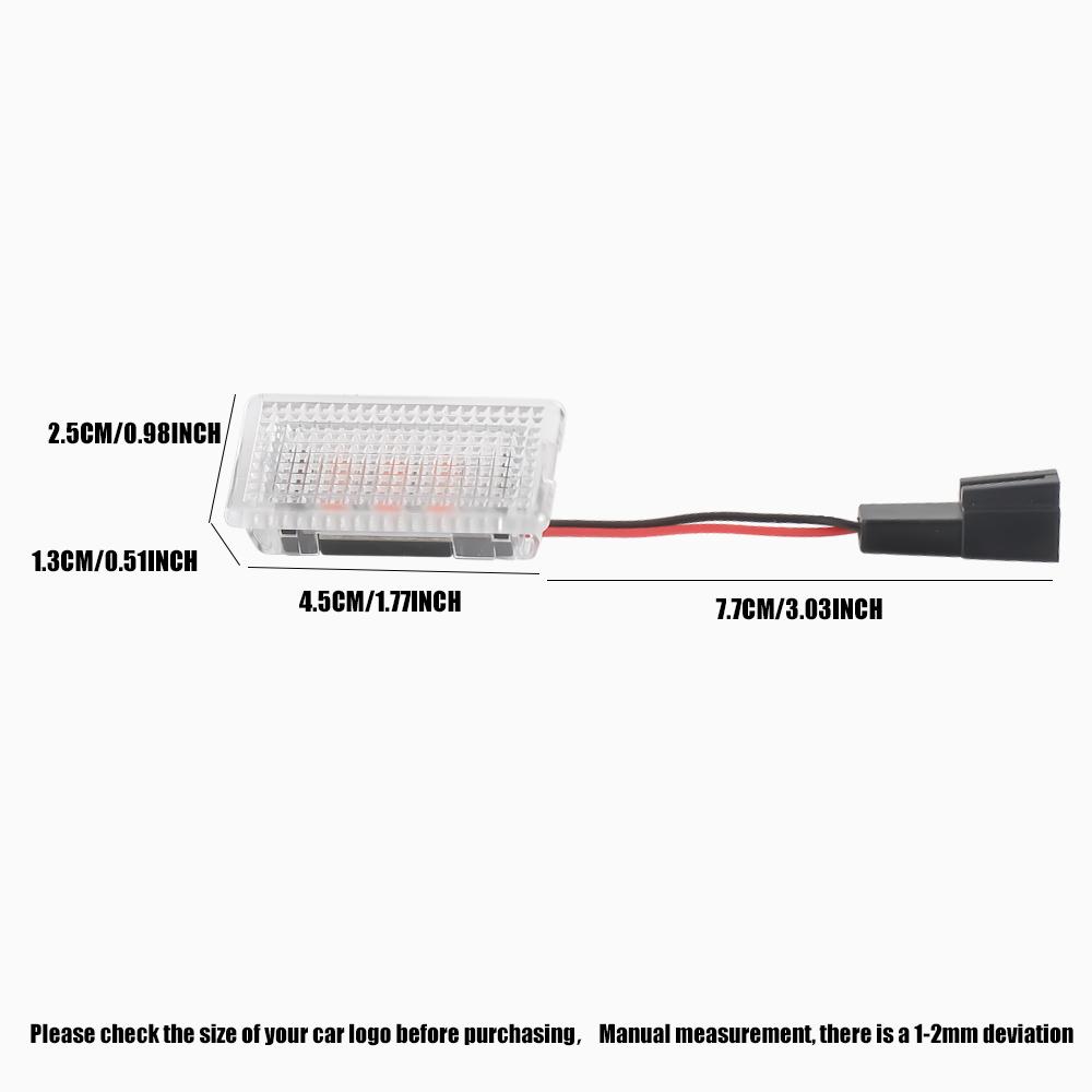 2pcs Car Led Courtesy Door Logo Projector Lamp For Tesla Model Y Model 3 Model S Model X