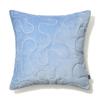 Francfranc EMB Drawing Cushion Cover, 45cm X 45cm, Blue (A-024) - Perfect for Interior Decoration, Housewarmings, or As a Gift.