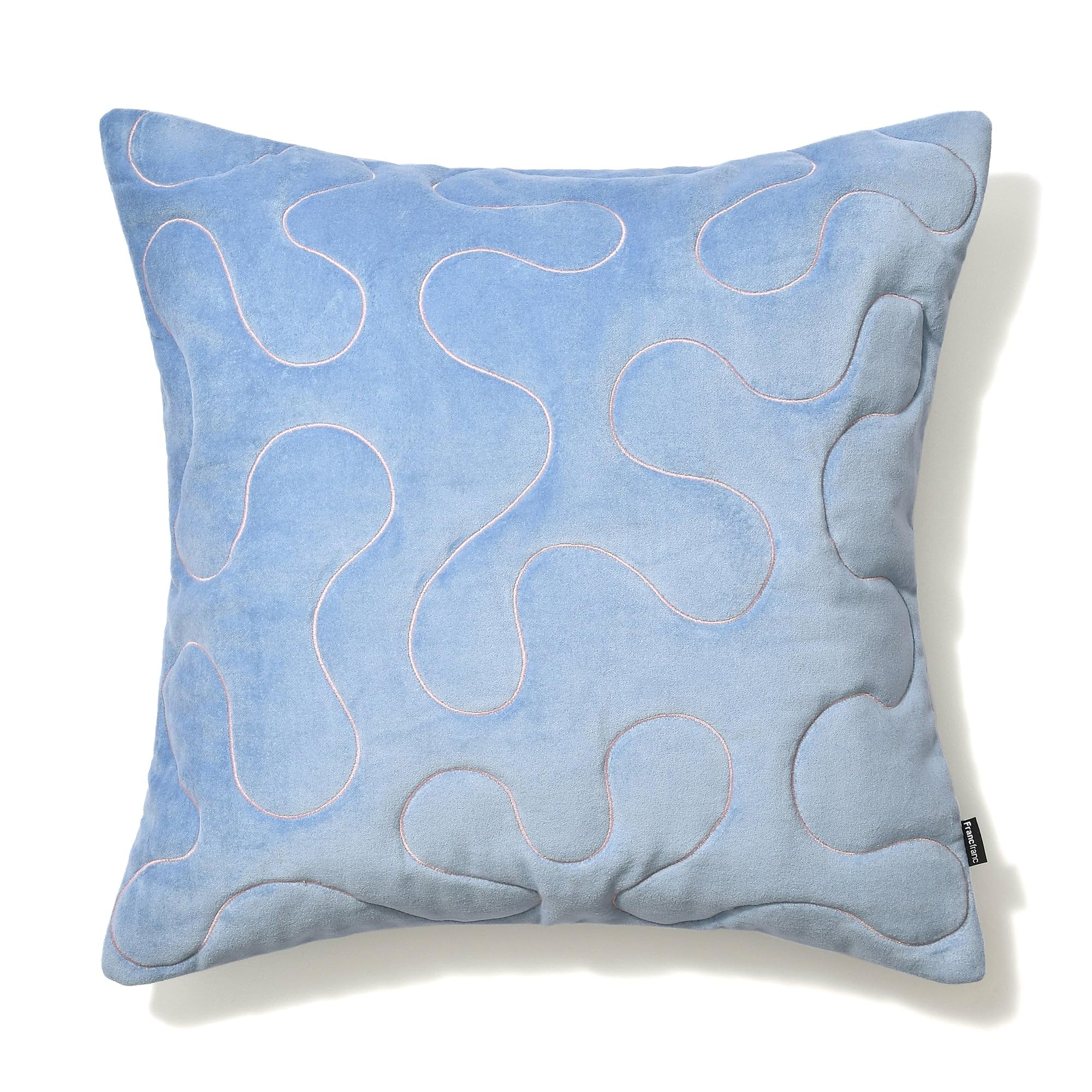 

Francfranc EMB Drawing Cushion Cover, 45cm x 45cm, Blue (A-024) - Perfect for interior decoration, housewarmings, or as a gift.