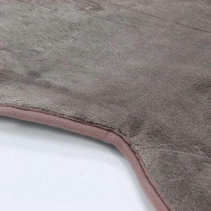 Tapis forme nuage extra-doux taupe 90x70