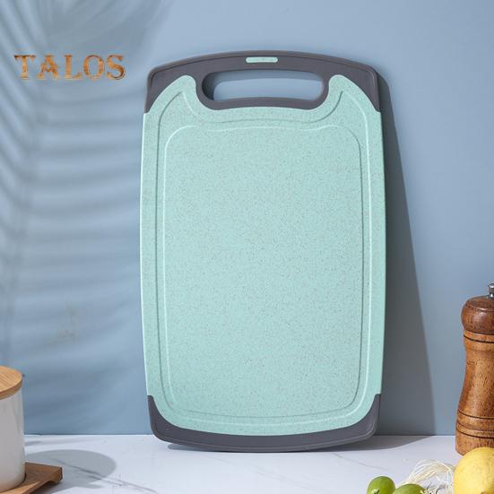 Double-sided Cutting Board Vegetable Meat Chopping Board with Grooves Easy Grip Handle Non-Slip Kitchen Essential for Foodies And Chefs