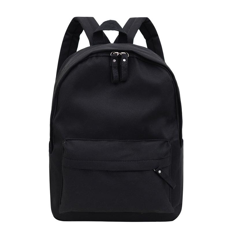 

Новый однотонный легкий рюкзак 2024 года, повседневная универсальная сумка через плечо большой вместимости чёрный