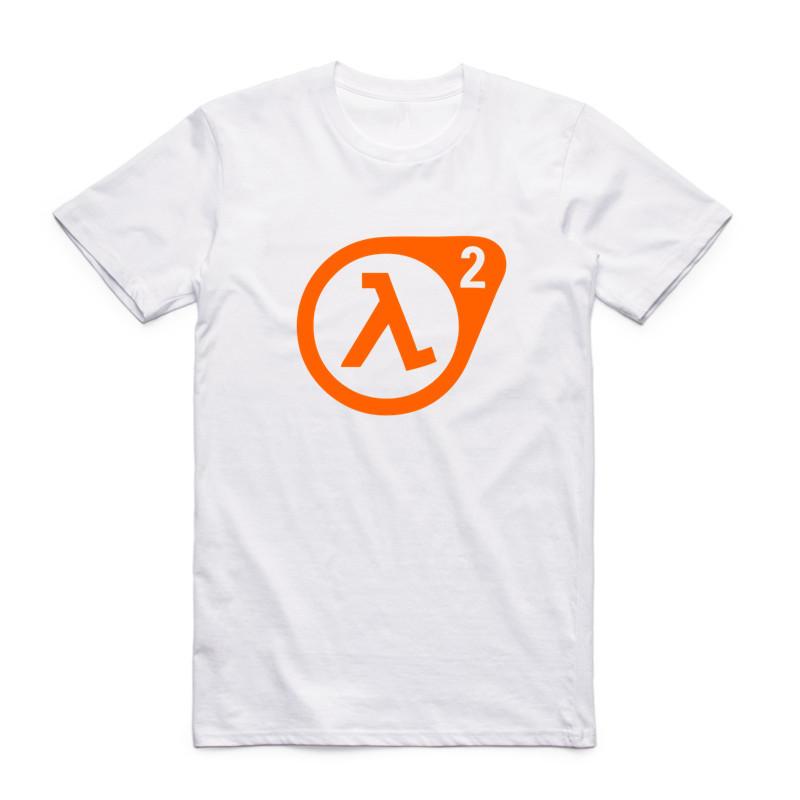 

2019 Men Print Half Life 3 White T shirt Summer Fashion Short Sleeve O Neck Camisetas Funny Tops Casual Streetwear T-shirt 4XL
