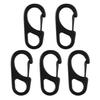 5Pcs Mini Carabiners Camping Mountaineering Zinc Alloy Safety Buckles Rustproof Corrosion Resistant Spring Snap Hook Clips Camping Gear