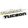 Rlapg3 Metal Chrome Black Logo Tucson Emblem Letters Nameplate Decal Car Trunk Badge for Hyundai Tucson Sticker Accessories