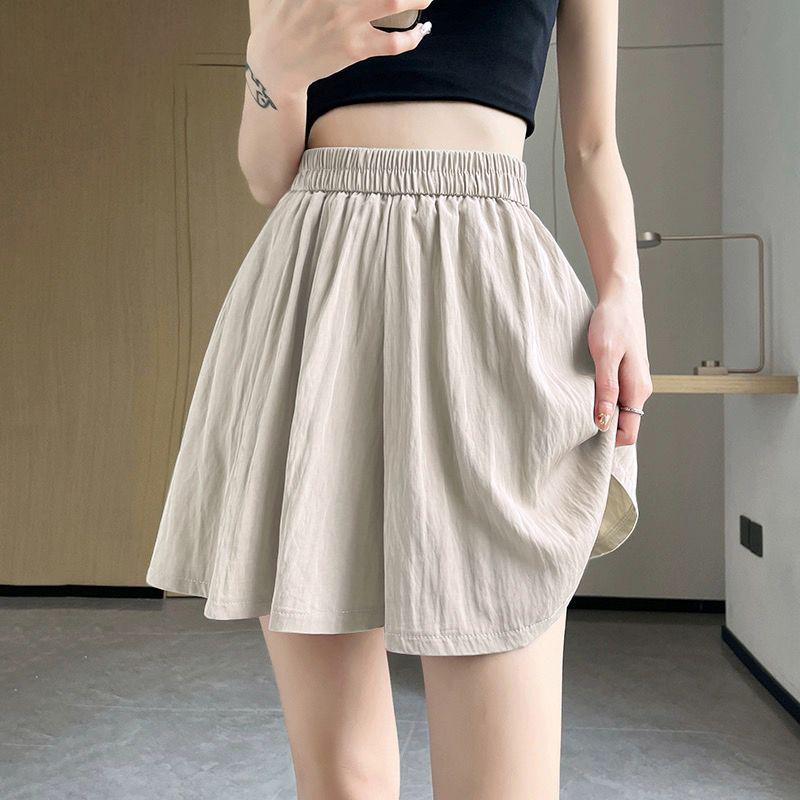 High-Waisted Wide-Leg Air Conditioning Shorts Skirt - 2026 Summer Collection: Petite, Slimming, Casual Two-Piece Set.