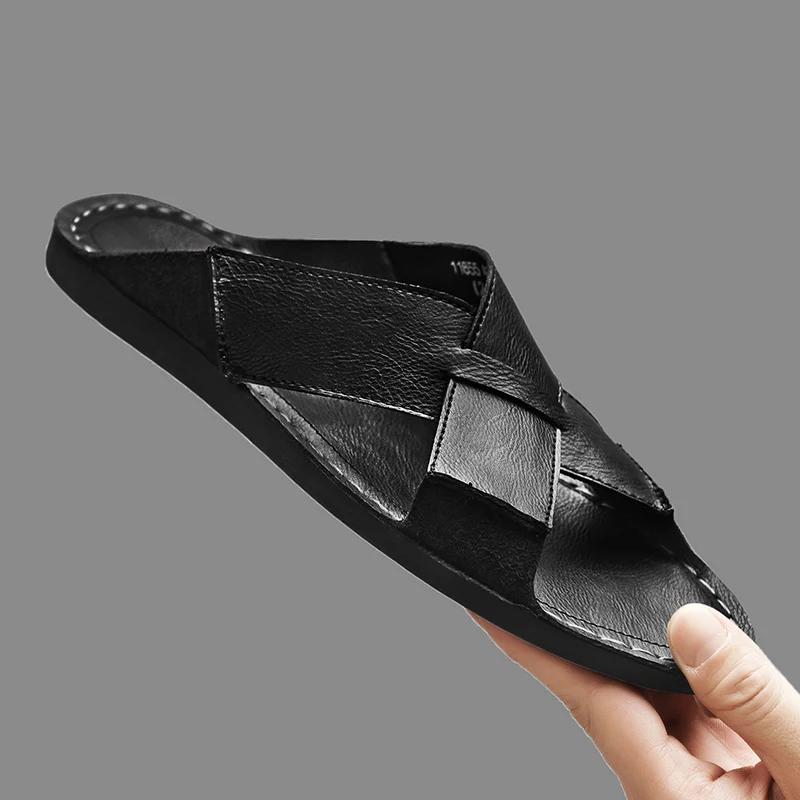Fashion New Men's Fashion Slides Slippers Soft Comfortable Men Flip-flops Half Drag Non-Slip Lightweight Sandals Summer Walking Shoes
