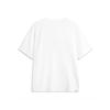 Li-Ning Fashion Print Short Sleeve Cultural Shirt T-Shirt Comfortable Breathable Shorts Casual Sports Suit Men suit Standard-White Black D61-1+W685-1