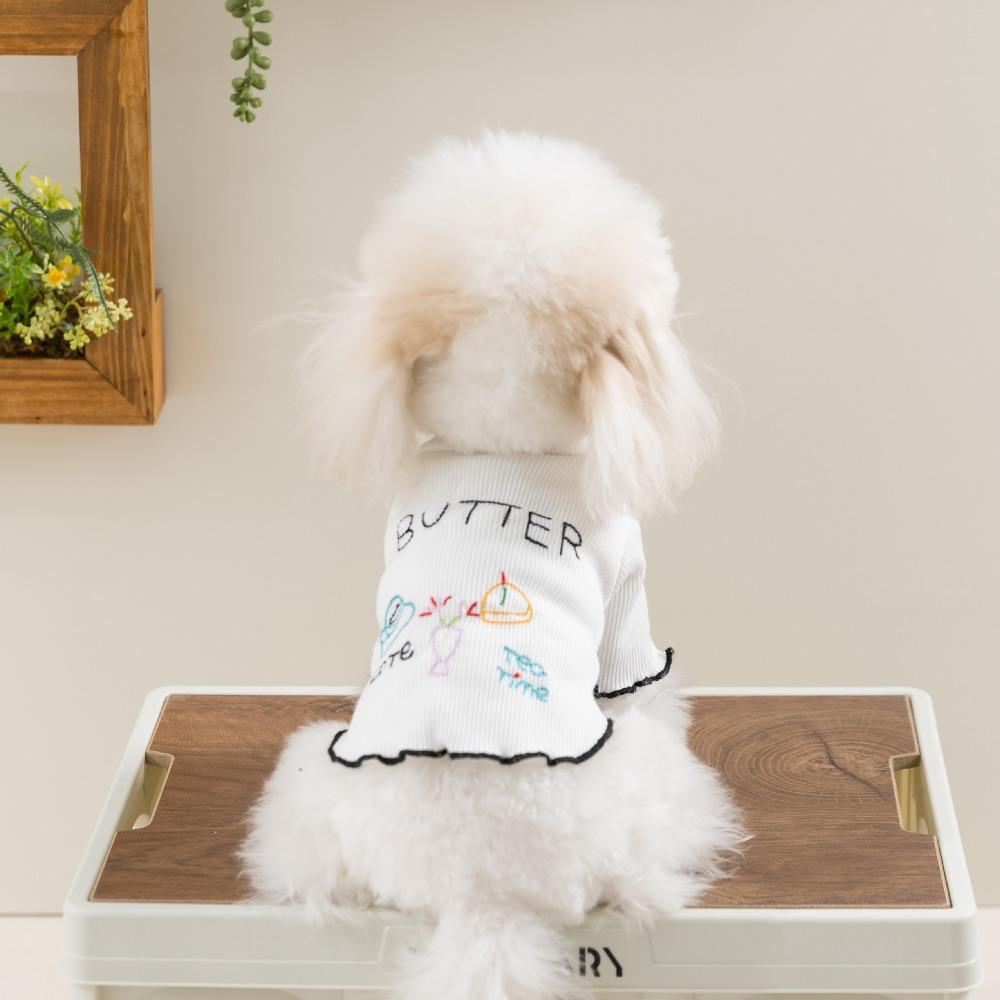 Letter Embroidery Dog Home Clothes Breathable Dogs Two Legs Dog Sweatshirt Spring Summer