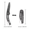 Stainless Steel Folding Comb Anti Static Beard Mustache Hairdressing Styling Comb for Men