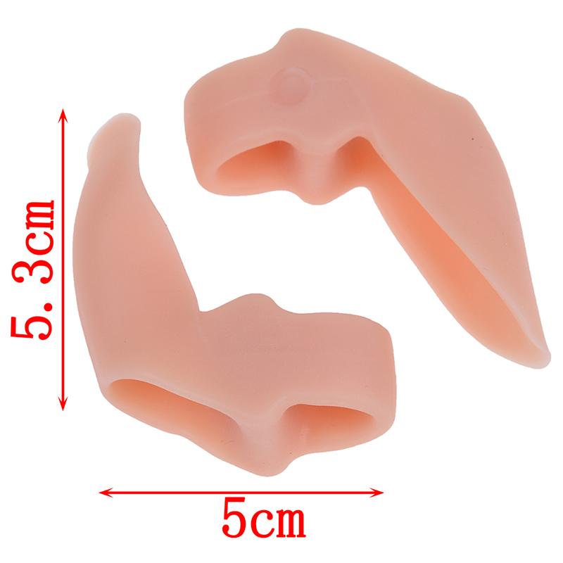 2Pcs Silicone Gel Bunion Toe Separator Corrector Hallux Valgus Guard Foot Care