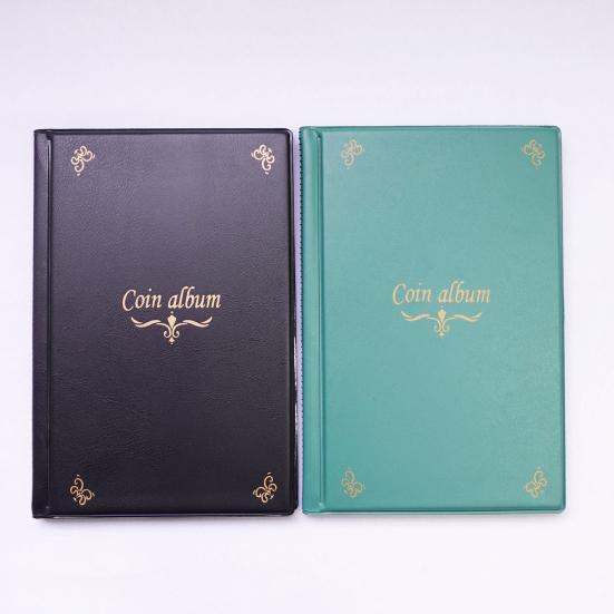 Coin Collection Book 10 Pages 150 Pockets Transparent PVC Multi-purpose Stamps Commemoration Medals Challenge Coin Organizer