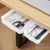Under Desk Drawer Storage Organizer Multifunctional Large Capacity Storage Box Strong Adhesive Table Shelf