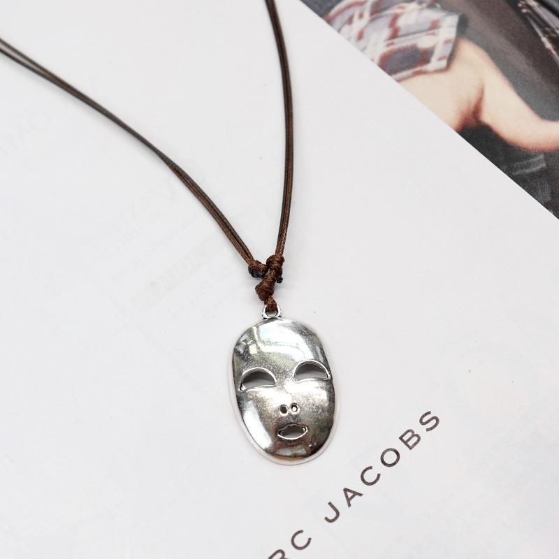 Retro Small Fresh Mori Minimalist Necklace, Ethnic Style Antler Pendant, Couple Versatile Long Sweater Chain Accessories