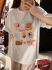 Summer Women's T Shirt funny cartoon Print Casual Short Sleeve T-Shirts Fashion Streetwear Crew Neck Pullover Female loose women Clothing